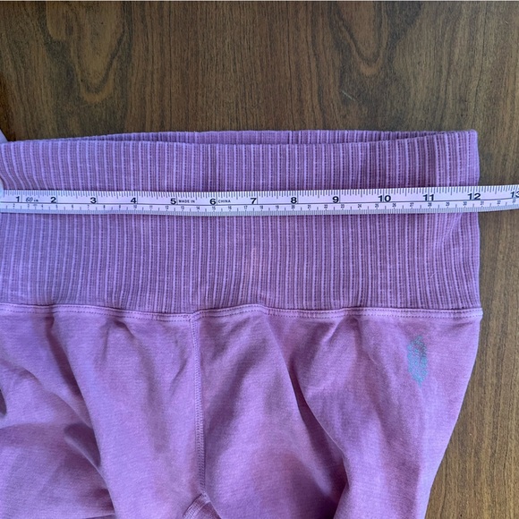 Free People Pink Seamless Ribbed Waist Leggings XS - Picture 7 of 7